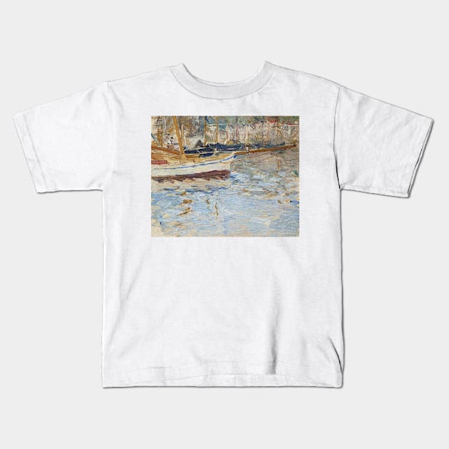 Port of Nice by Berthe Morisot Kids T-Shirt by Classic Art Stall